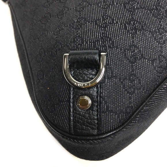 Authentic Gucci Abbey hobo bag black canvas - Picture 13 of 16
